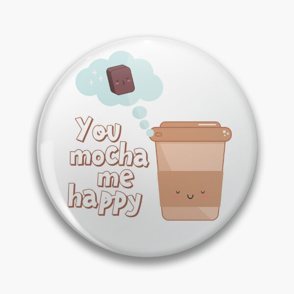 Item preview, Coffee and chocolate make me happy kawaii design designed and sold by high5doodle.