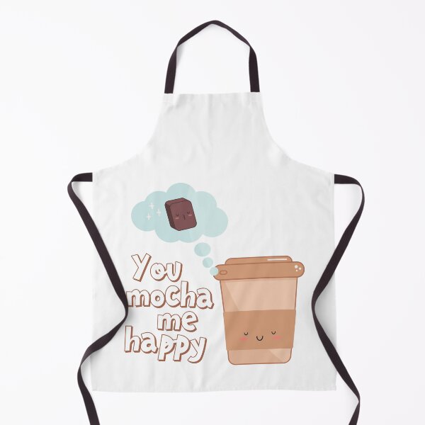Item preview, Coffee and chocolate make me happy kawaii design designed and sold by high5doodle.