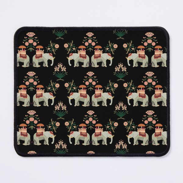 Item preview, The Mughal Empire Art Motifs - Mughal Garden and Elephant Pattern designed and sold by AppareIIndustry.