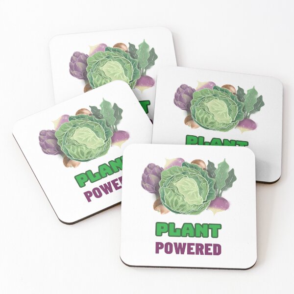 Item preview, Plant Powered - Vegan Quote designed and sold by SwordsAndCharms.
