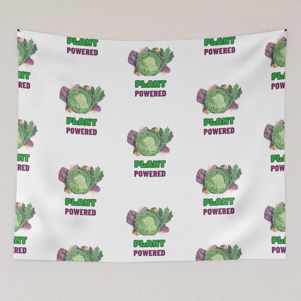 Item preview, Plant Powered - Vegan Quote designed and sold by SwordsAndCharms.
