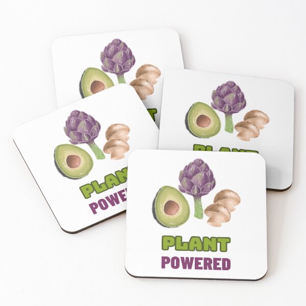 Item preview, Plant Powered - Vegan Quote designed and sold by SwordsAndCharms.