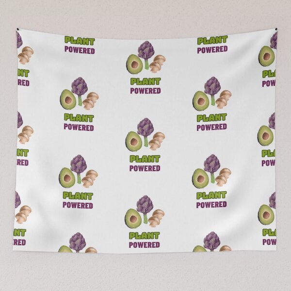 Item preview, Plant Powered - Vegan Quote designed and sold by SwordsAndCharms.