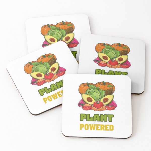Item preview, Plant Powered - Vegan Quote designed and sold by SwordsAndCharms.
