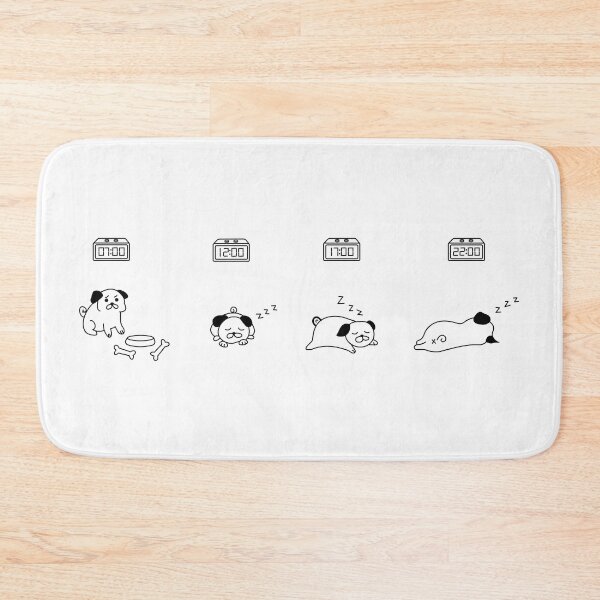 Item preview, Cute sleeping pug puppy design designed and sold by high5doodle.