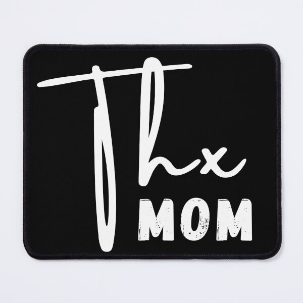 Item preview, Thx mom, thanks mom ,Mommy of a princess positive quote, black and white illustration. designed and sold by Coolclassy.