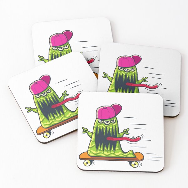 Item preview, monster on skateboard designed and sold by Thesaifstore1.