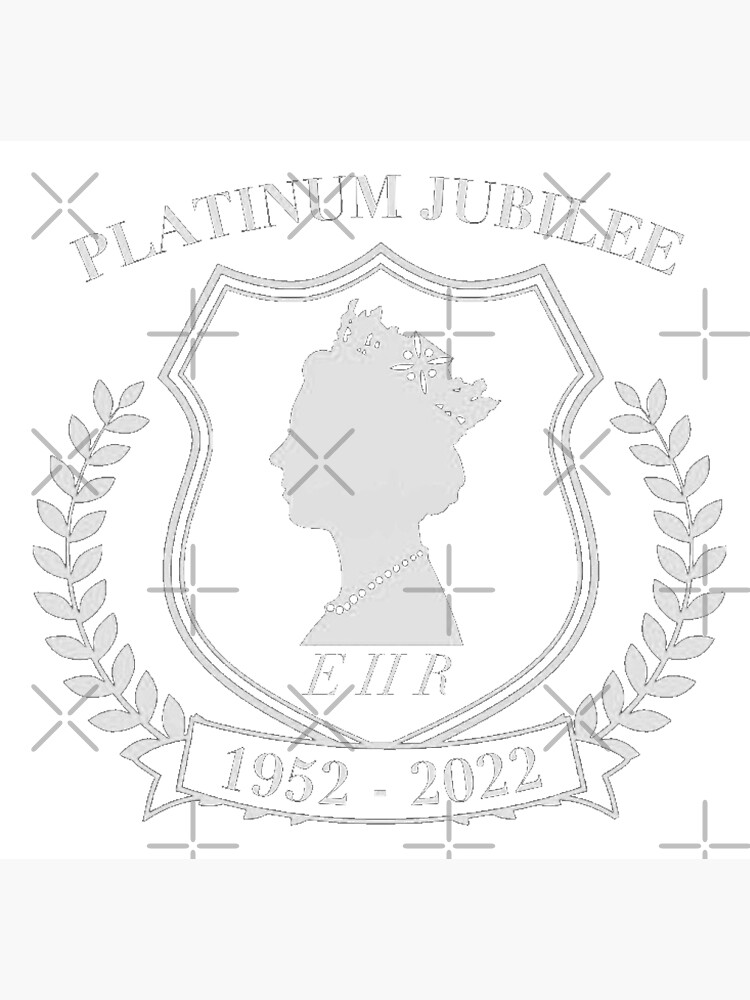 "Beautiful Platinum Jubilee Queens Crowned Head with ER II initials and