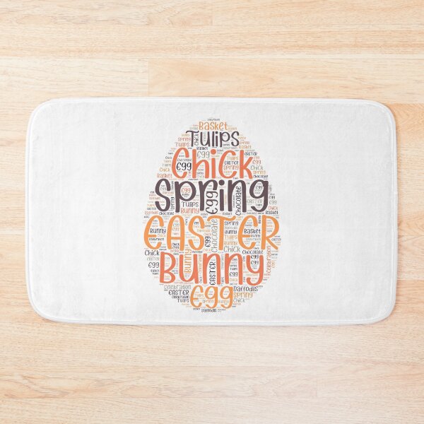 Item preview, Colorful Easter Words Egg Shape designed and sold by JanesCreations.