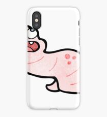 cartoon worm iPhone Case