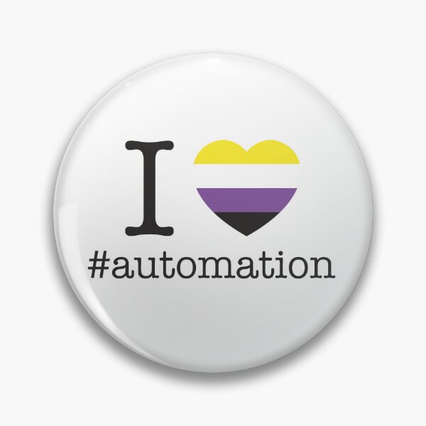 Item preview, I Love Automation Non-Binary designed and sold by automationart.