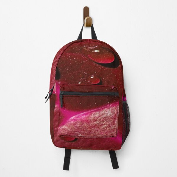 Item preview, Water Drops On Red Leaf designed and sold by Nilima Bano ⭐⭐⭐⭐.