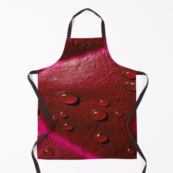 Item preview, Water Drops On Red Leaf designed and sold by Nilima Bano ⭐⭐⭐⭐.