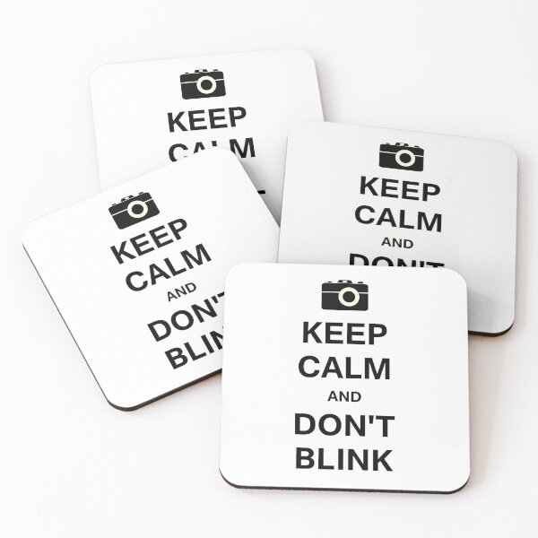Item preview, Keep calm and don't blink (black color) designed and sold by lisaberton.
