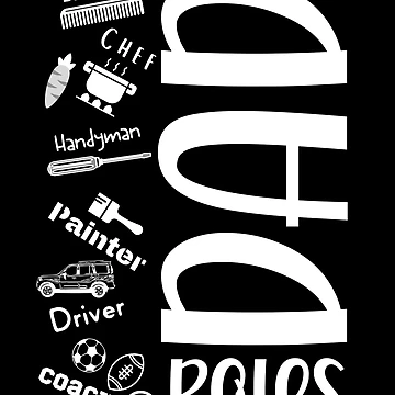 Artwork thumbnail, Dad Roles - White Text by SilkenDove
