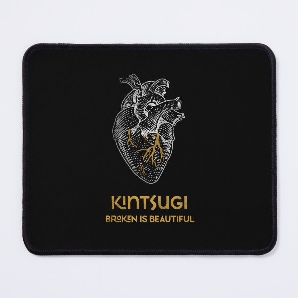 Item preview, Broken is Beautiful Kintsugi Japanese Pottery Heart with Gold designed and sold by Amir Abou-Roumié.