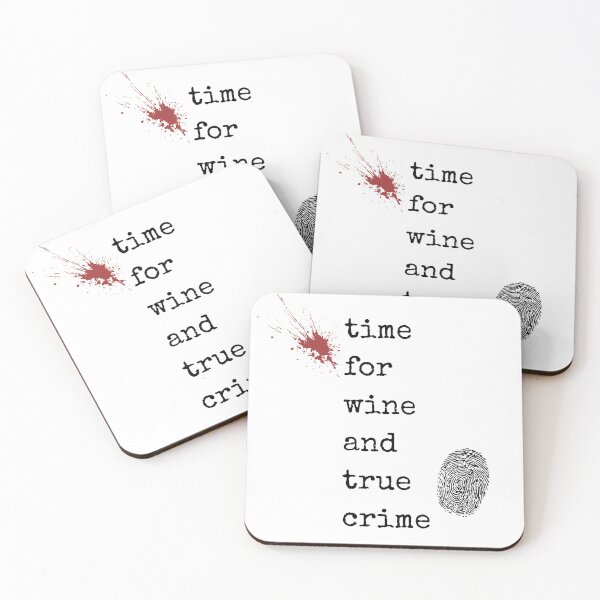 Item preview, Time for Wine and True Crime designed and sold by FolienDesigns.