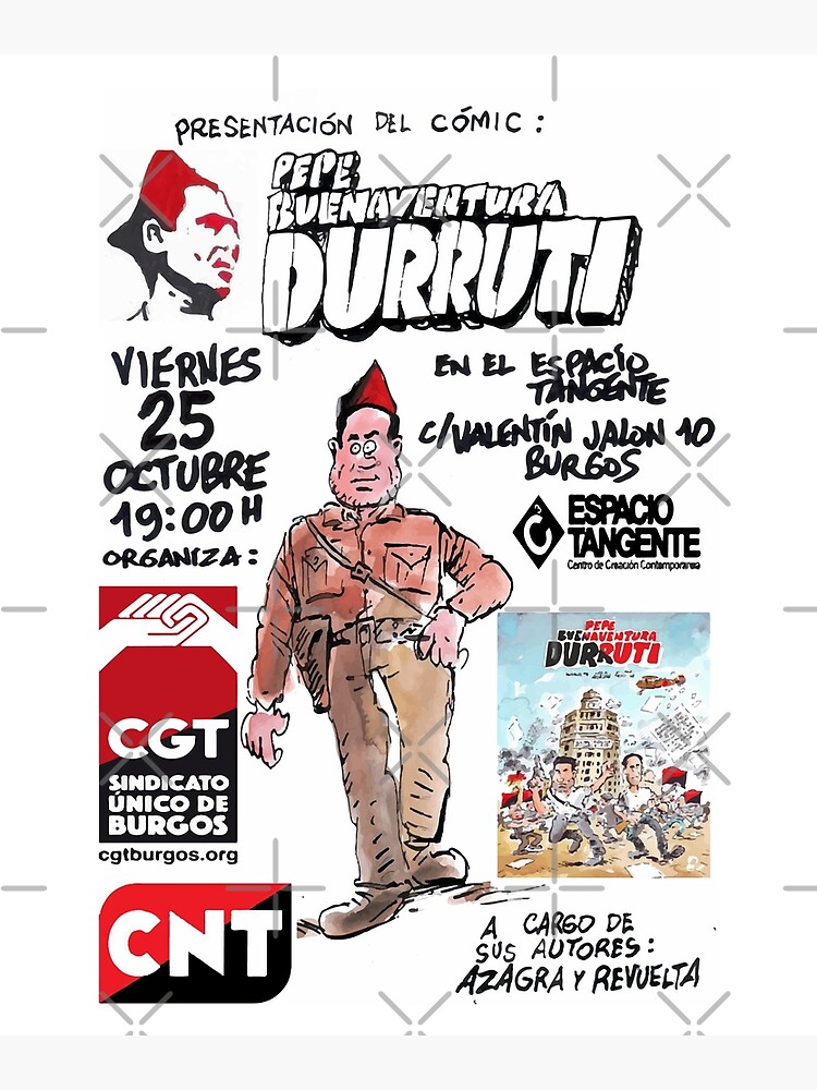 Disover Buenaventura Durruti Premium Matte Vertical Poster