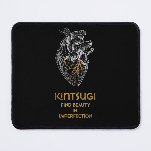 Item preview, Find Beauty in Imperfection Kintsugi Japanese Pottery Heart with Gold  designed and sold by Amir Abou-Roumié.