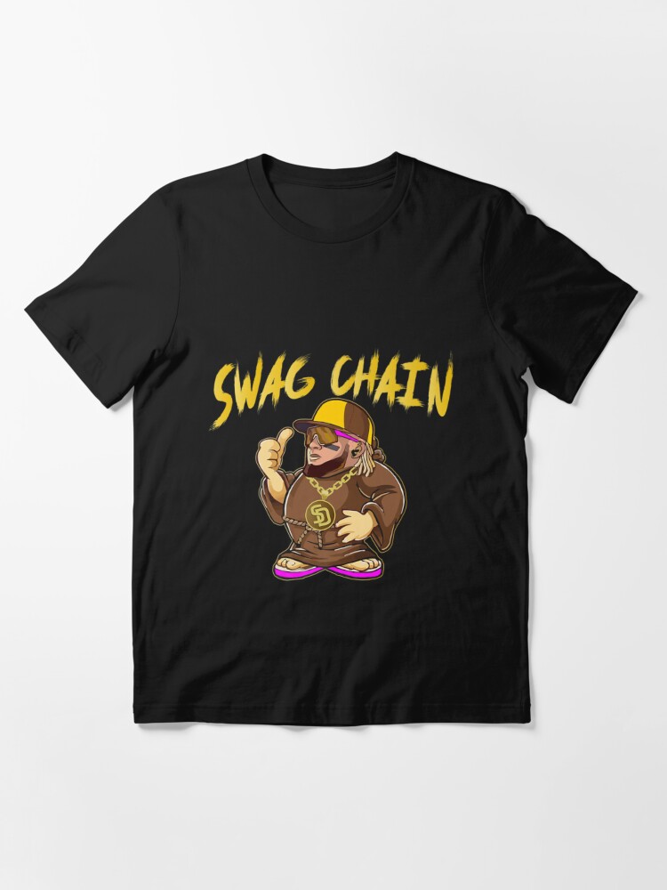 Swag Chain San Diego Baseball Home Run Friar Premium T Shirt Big