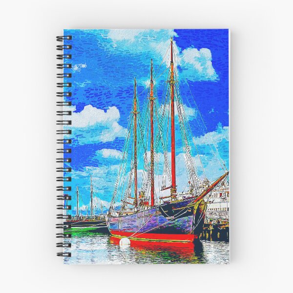 Item preview, Hyde Street Pier, San Francisco - impressionist painting designed and sold by NickoPrints.