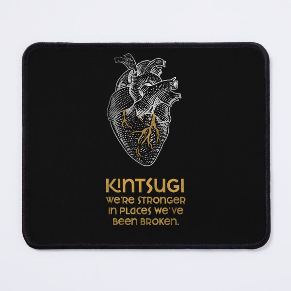 Item preview, Kintsugi Stronger when Broken Japanese Pottery Repair Heart designed and sold by Amir Abou-Roumié.