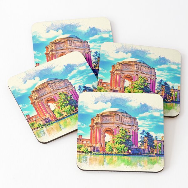 Item preview, Palace of Fine Arts, San Francisco - watercolor painting designed and sold by NickoPrints.