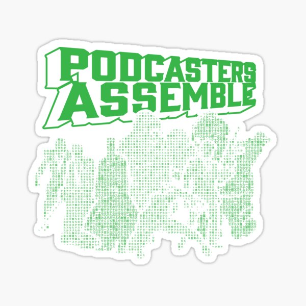 Podcasters Assemble - Matrix Logo v1 Sticker