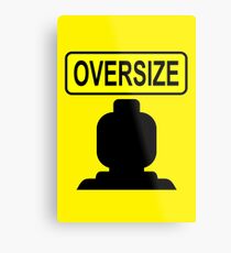 Oversize Minifig Metal Print