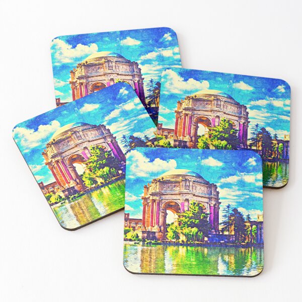 Item preview, Palace of Fine Arts, San Francisco - impasto oil painting designed and sold by NickoPrints.