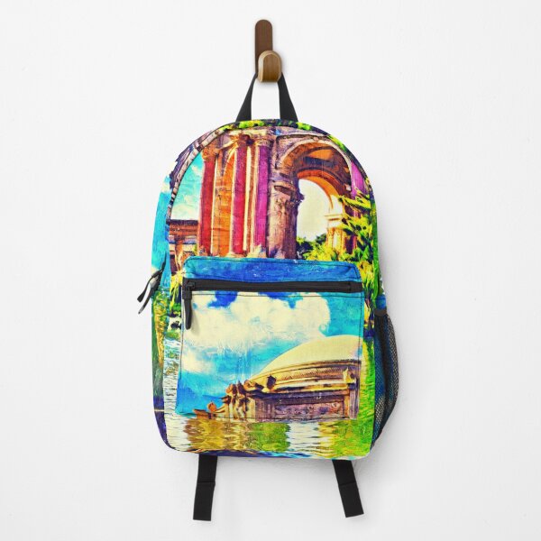 Item preview, Palace of Fine Arts, San Francisco - impasto oil painting designed and sold by NickoPrints.