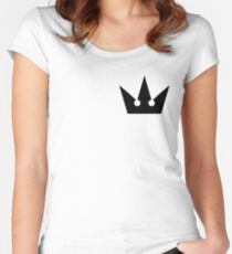 Kingdom Hearts Crown Fitted Scoop T-Shirt