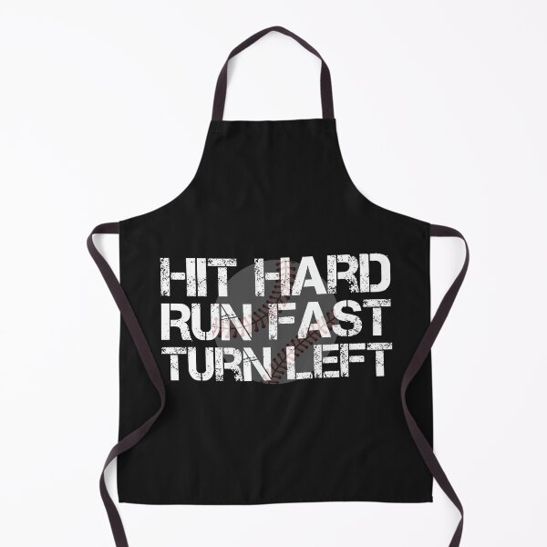 Item preview, Hit Hard Run Fast Turn Left Baseball Funny designed and sold by MGHdesign.