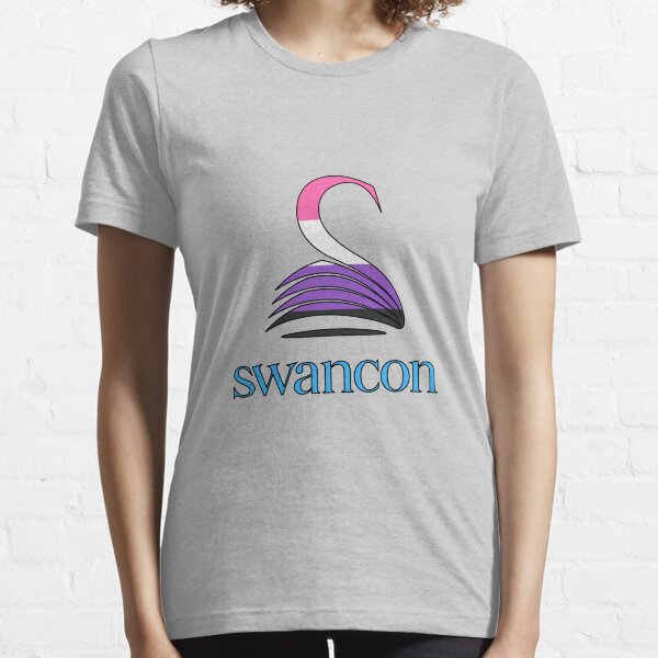Swancon logo - Genderfluid Pride colours Essential T-Shirt