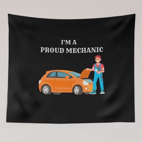 Item preview, I'm A Proud Mechanic designed and sold by DigitalChickHub.