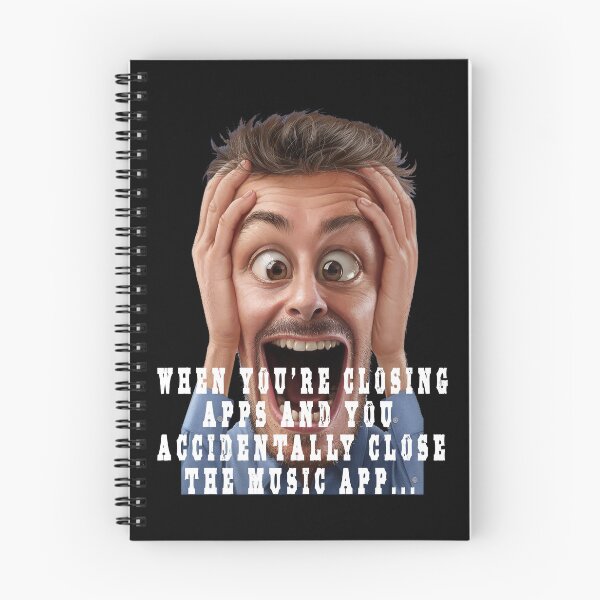 Item preview, when you're closing apps and you accidentally close the music app..... designed and sold by GOLDFAMILYSHOP.