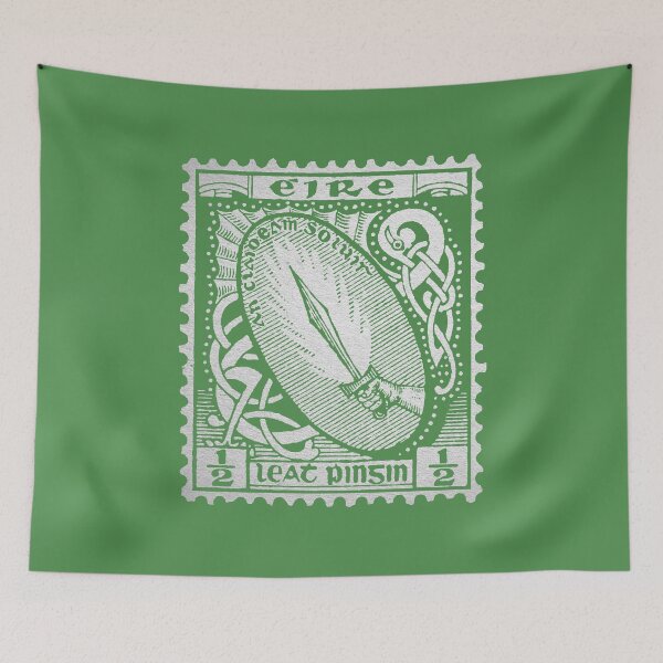Item preview, Vintage Irish Postage Stamp Éire Leath Phingin 1/2p designed and sold by gobantsaoir.