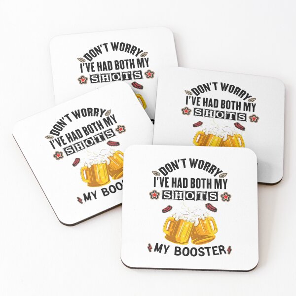 Item preview, Don't worry I've had both my shots and booster Essential T-Shirt Funny Summer Drinking Lovers Shirt designed and sold by Achrafilla1.