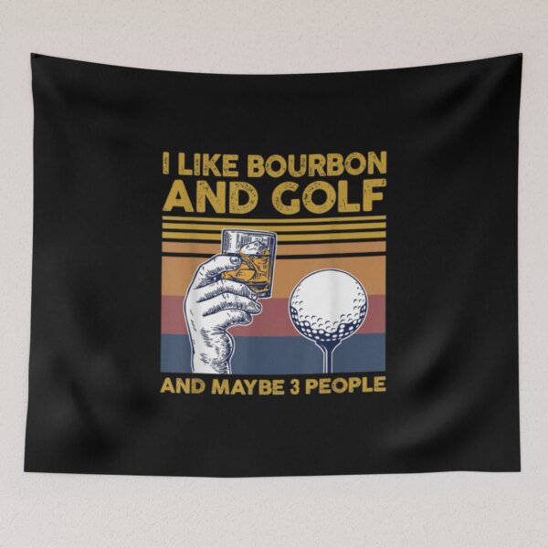Item preview,  I Like Golf And Bourbon And Maybe 3 People designed and sold by peachlovey.