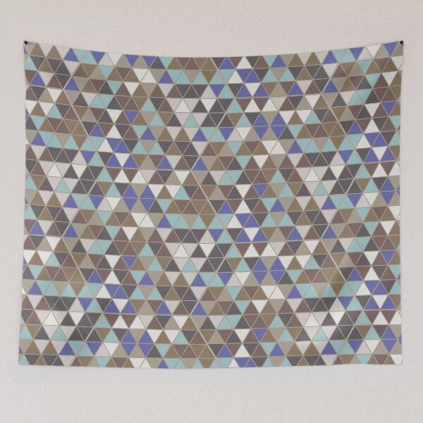 Item preview, Colourful triangles 1 - geometrical pattern designed and sold by Julia Rudens.