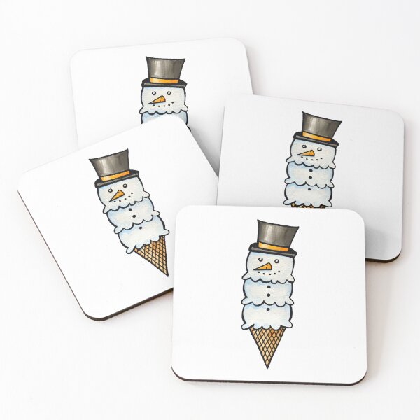 Item preview, Snowman Ice Cream Cone designed and sold by kmstudio.