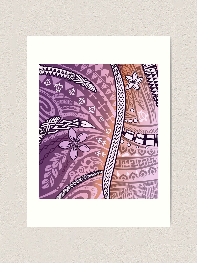 "Polynesian Hawaiian Tribal Artboard 2025" Art Print for Sale by