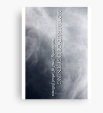 Not Afraid Of Lightning - Loki Canvas Print