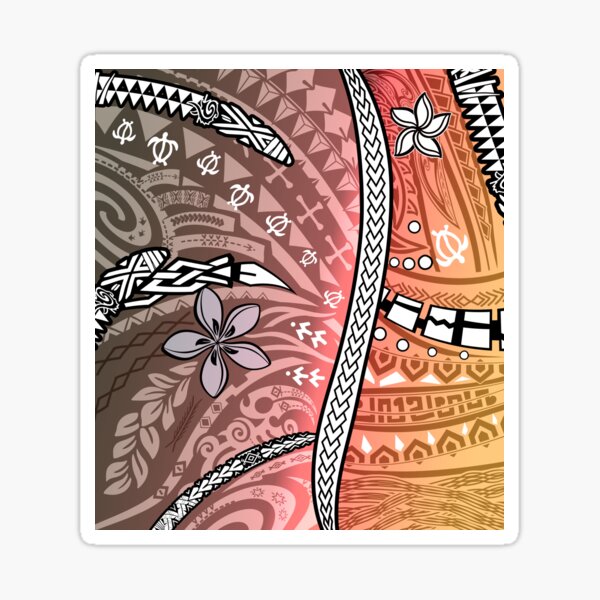 Polynesian Hawaiian Tribal Artboard 2025 Sticker By Sunnthreads   St,small,507x507 Pad,600x600,f8f8f8 