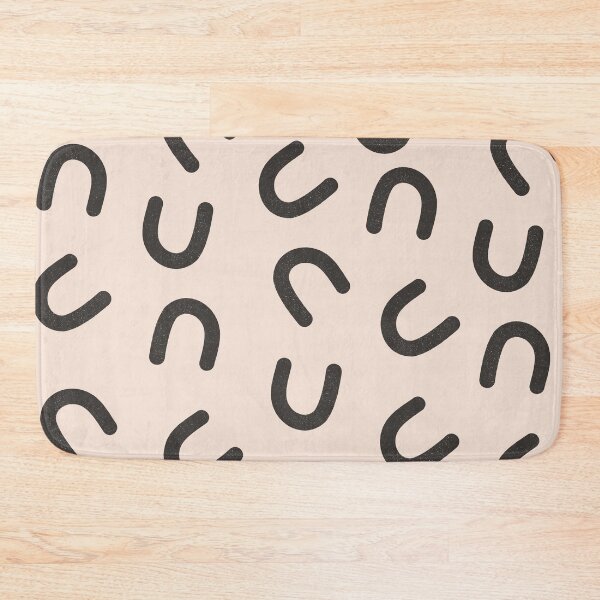 Item preview, Minimalist pink and black abstract pattern designed and sold by Thegentleshop.