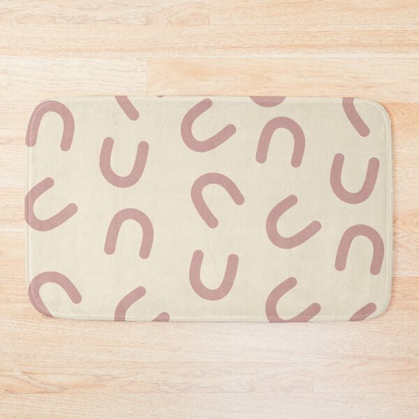 Item preview, Minimalist pink and cream abstract pattern designed and sold by Thegentleshop.