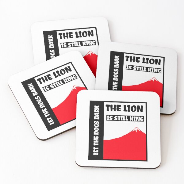 Item preview, Let The Dogs Bark The Lion Is Still King Sticker designed and sold by bestfunonline.