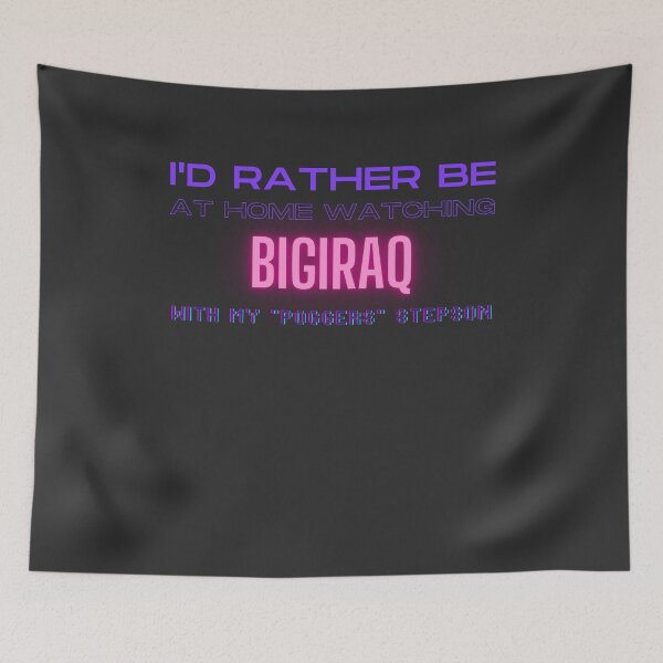 Item preview, Bigiraq poggers stepson twitch youtube content creator designed and sold by LAST WEEK'S STOLEN AESTHETICS.