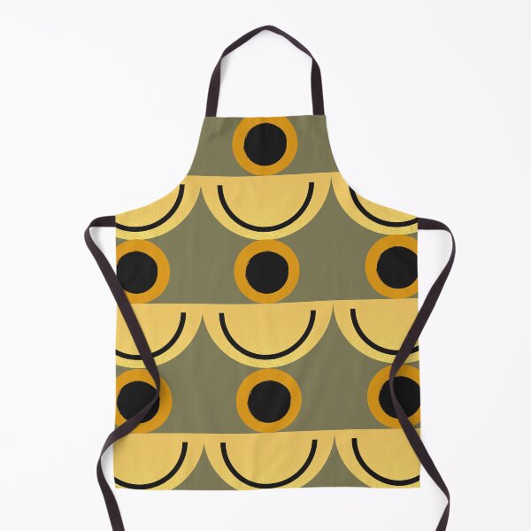 Item preview, Olive, yellow and black geometric pattern designed and sold by Thegentleshop.