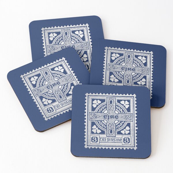 Item preview, Vintage Irish Postage Stamp Éire Trí Pingine 3p designed and sold by gobantsaoir.